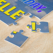 Puzzle Rainbow Look "65" & "HAPPY BANTHDAY", Ciel nuageux (Côté)