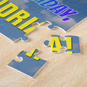 Puzzle Rainbow Look "66" & "HAPPY BANTHDAY", Ciel nuageux (Côté)