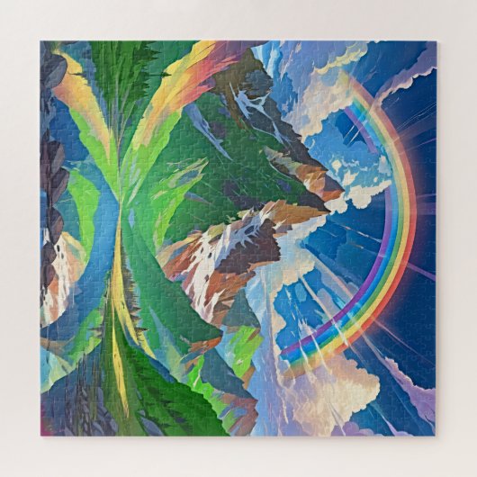 Puzzle Rainbow Mountain (Horizontal)