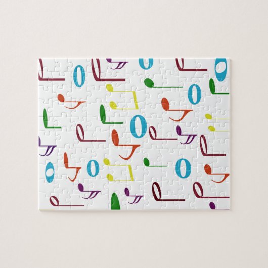 Puzzle Rainbow Notes (Horizontal)