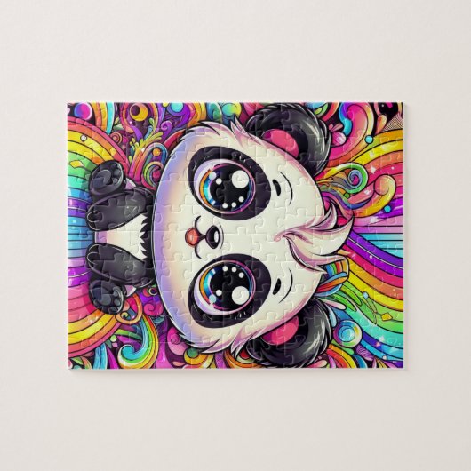 Puzzle Rainbow Panda (Horizontal)