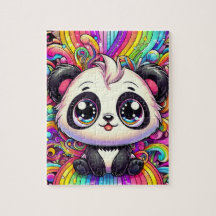 Puzzle Rainbow Panda