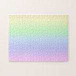 Puzzle Rainbow Pastel<br><div class="desc">Pastel couleurs abstraites de l'arc-en-ciel en rangs horizontaux.</div>