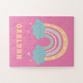Puzzle Rainbow Personnalisé Nom Girls (Horizontal)