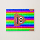Puzzle rainbow poop emoji (Horizontal)