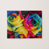 Puzzle Rainbow Rose (Horizontal)