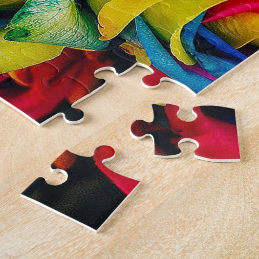 Puzzle Rainbow Rose (Côté)