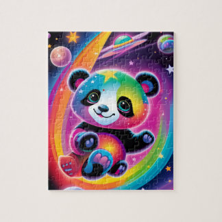 Puzzle Rainbow Space Panda
