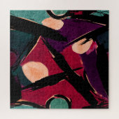 Puzzle Rainbow Streaks : Texture acrylique Abstraite (Horizontal)