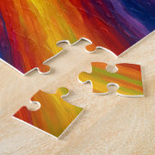 Puzzle Rainbow Swirls Texture Painting (Côté)