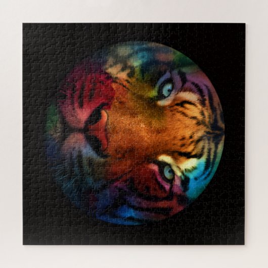Puzzle Rainbow Tiger (Horizontal)