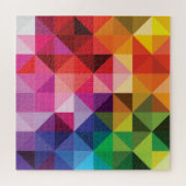 Puzzle Rainbow Triangles géométrique moderne (Horizontal)