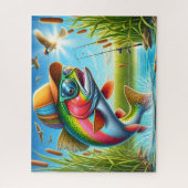 Puzzle Rainbow Trout  Fishing (Vertical)