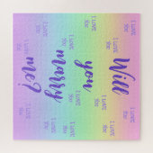 Puzzle Rainbow Voulez-Vous Me Marier Proposition Jigsaw P (Horizontal)