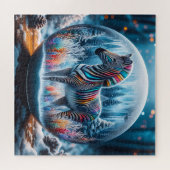 Puzzle Rainbow Zebra (Horizontal)