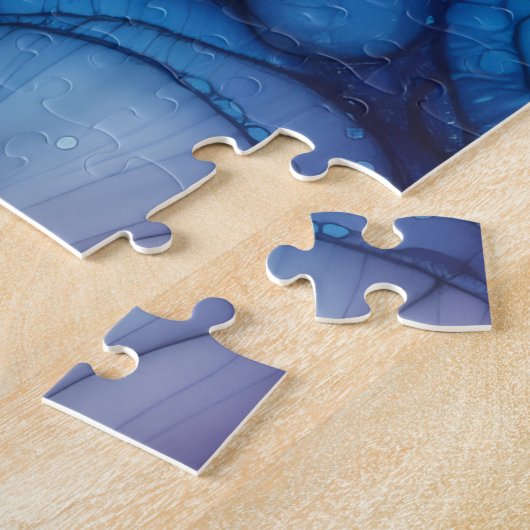 Puzzle Raindrops Alcohol Ink (Côté)