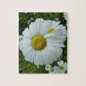 Puzzle Raindrops sur Daisy I Floral Fleur sauvage (Vertical)