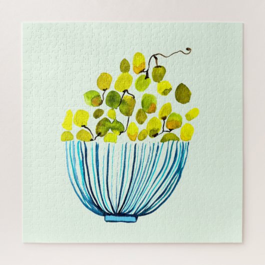 Puzzle raisin aquarelle art fruit (Vertical)