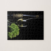 Puzzle Raisins de verre à bouteilles de vin blanc (Horizontal)