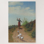 Puzzle Ramener le troupeau d'oies (par Paul Peel) (Vertical)