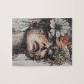 Puzzle Random Art Mon chat Fleurs Fabriquées sur mon espr (Horizontal)