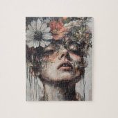 Puzzle Random Art Mon chat Fleurs Fabriquées sur mon espr (Vertical)
