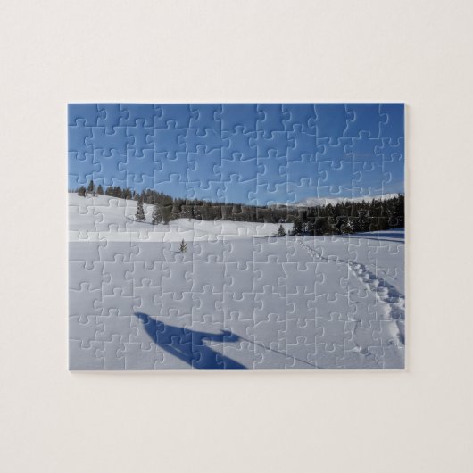 Puzzle Randonnée à neige dans le parc national Yellowston (Horizontal)