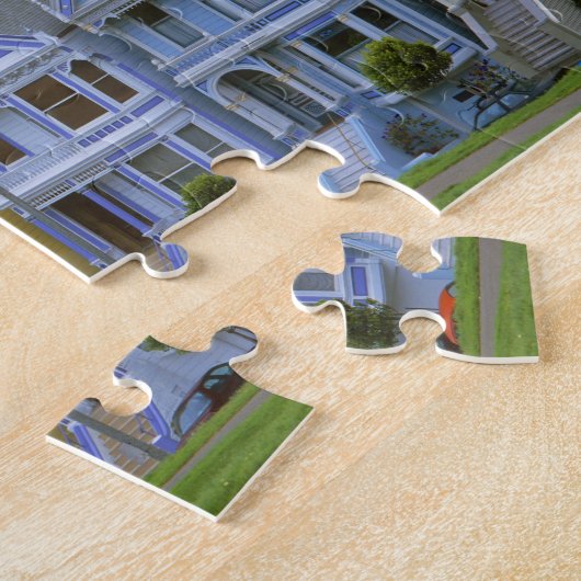 Puzzle Rangée de maisons victoriennes (Côté)