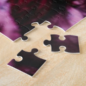 Puzzle Ranunculus pourpre foncé, Gros Plan. (Côté)