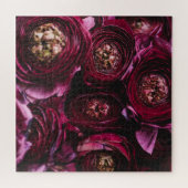 Puzzle Ranunculus pourpre foncé, Gros Plan. (Horizontal)