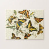 Puzzle Rassemblement coloré de papillons et de chenilles (Horizontal)