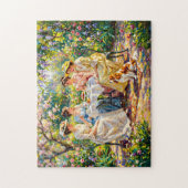 Puzzle Rassemblement de dames dans un jardin avec un Cava (Vertical)