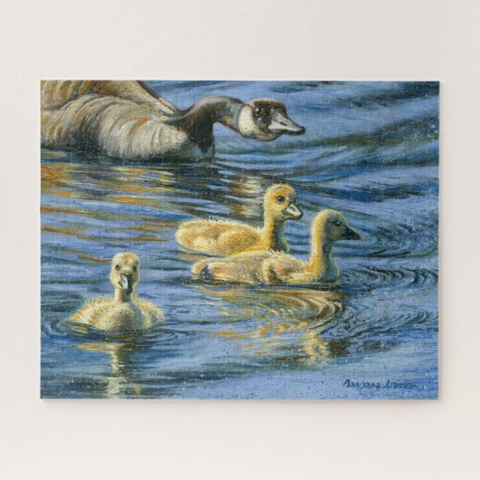 Puzzle “Rassemblement des goslings” (Horizontal)