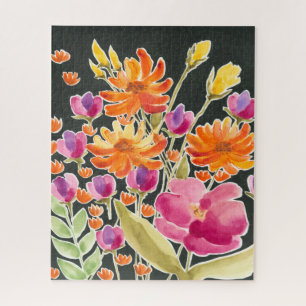 Puzzle Rassemblement splendide - Fleurs roses et orange
