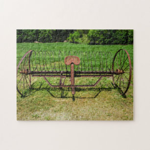 Puzzle Râteau à foin tiré par un cheval