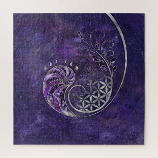 Puzzle Ratio d'or - Ornement de géométrie sacrée (Vertical)