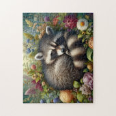 Puzzle Raton laveur endormi (Vertical)