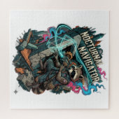 Puzzle Raton laveur navigateur nocturne manches longues (Horizontal)
