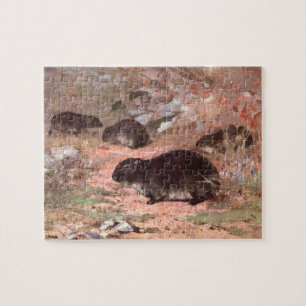 Puzzle Rats des rochers par CE Swan, rongeur sauvage vint