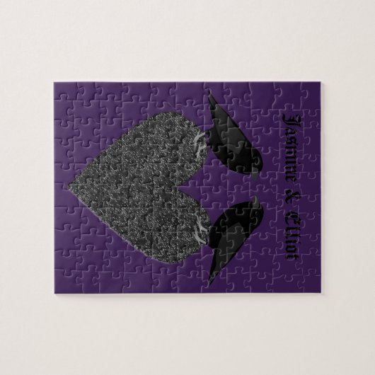 Puzzle Ravens gothiques et Black Heart Custom (Horizontal)