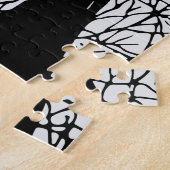 Puzzle Ravens silhoués dans les arbres d'hiver (Côté)