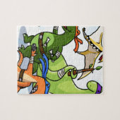 Puzzle rawr de puissance de Dino nous ne serons pas (Horizontal)