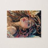Puzzle Rayon céleste - Portrait Angel ailé arc-en-ciel (Horizontal)