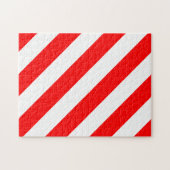Puzzle Rayure Rouge Blanc Frustrante (Horizontal)