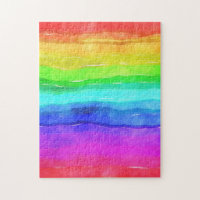 Rayures arc-en-ciel aquarelle