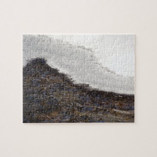 Puzzle Rayures de courant de neige d'hiver (Horizontal)