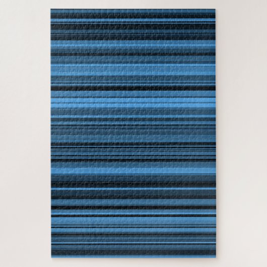 Puzzle Rayures Noir Bleu (Vertical)