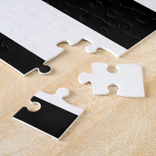 Puzzle Rayures noires et blanches élégantes (Côté)