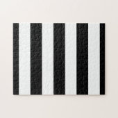 Puzzle Rayures noires et blanches élégantes (Horizontal)