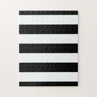 Puzzle Rayures noires et blanches élégantes
